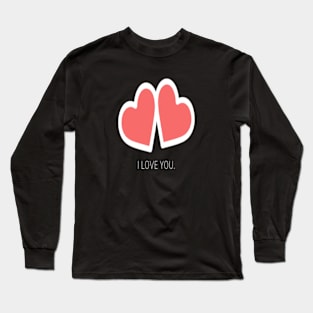 I love you twin hearts Long Sleeve T-Shirt